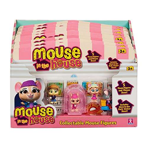 Bandai - Millie and Friends Mouse in The House - Pack de 5 Figuras Juguetes, Juguetes Coleccionables, Juego Imaginativo