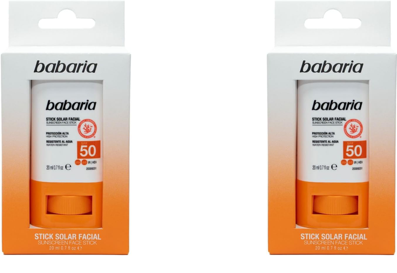 2x Babaria Stick Solar Facial SPF50+