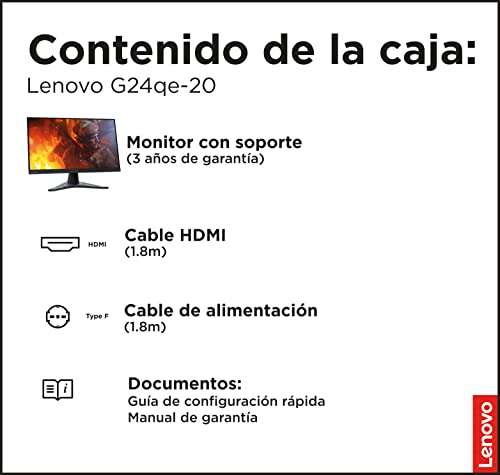 Lenovo G24qe-20 23.8" IPS QHD(2560x1440), 100 Hz (110 Hz OC), HDMI, DP, 1ms MPRT, AMD FreeSync