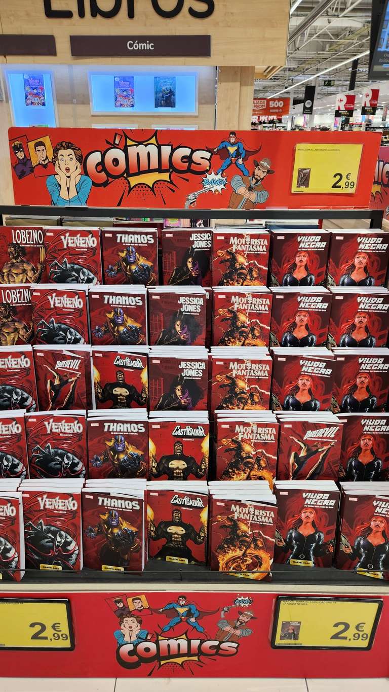 Comics desde 0,99 en Carrefour