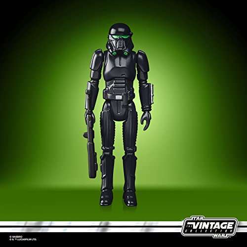 Star Wars Hasbro colección Retro - Juguete Imperial Death Trooper a Escala de 9.5 cm The Mandalorian Figura de colección, Edad: 4 , (F4457)