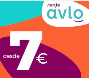 Renfe - Billetes desde 7 euros para viajar a todos los destinos (Desde 4 Octubre)