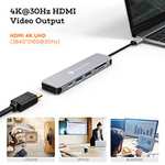 NOVOO Hub USB C, 6 en 1 Adaptador USB C con PD 100W
