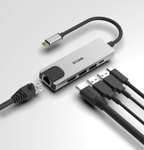 D-Link DUB-M520 - Hub USB tipo C 5 en 1, Adaptador USB C con HDMI 4K y 1080p, 2 Puertos USB3.0/USB2.0, 1 Puerto USB C de Carga 60W y Datos