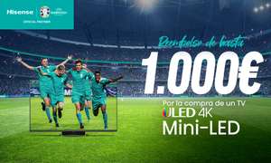 Hasta 1000€ de reembolso por la compra de un TV Hisense Mini-LED