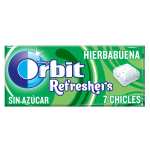Pack de 16 paquetes de chicles ORBIT REFRESHERS (sin Azúcar; sabor hierbabuena)