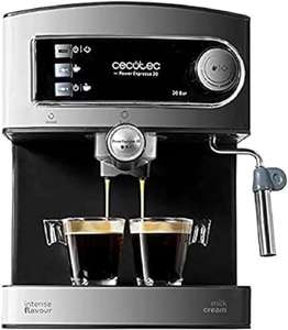 Cecotec Cafetera Express Manual Power Espresso 20. 850 W, Presión 20 Bares, Depósito de 1,6L