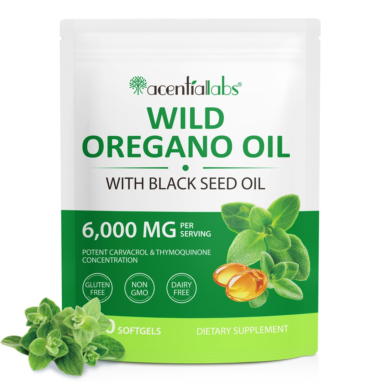 120 perlas Capsulas Aceite de orégano con aceite de semilla negra - EFECTO PURIFICANTE