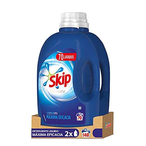 Skip Ultimate Detergente Líquido Máxima Eficacia 70 lavados, Pack de 2 (Total 140 Lavados)