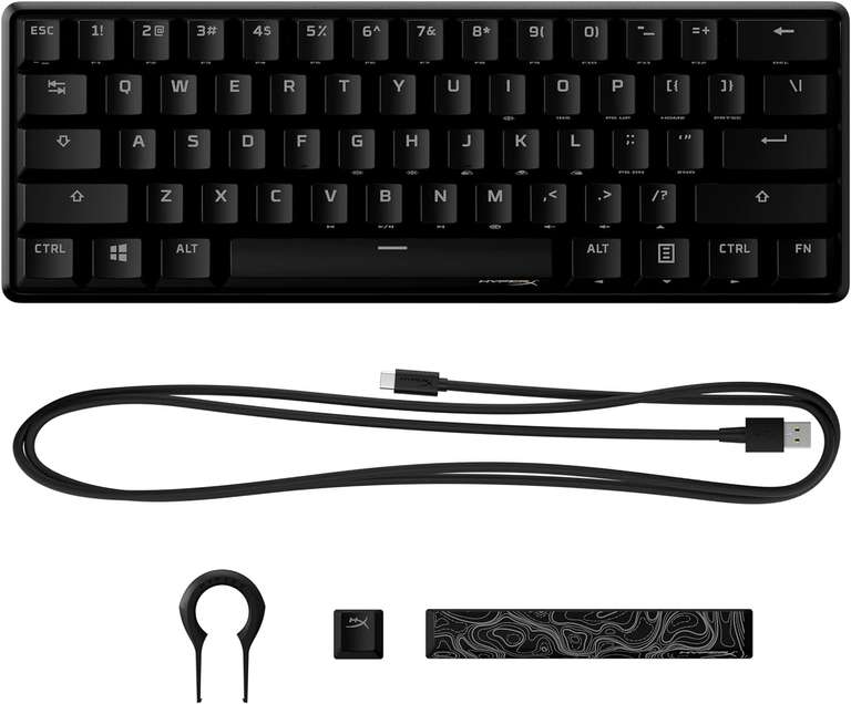 HyperX Teclado mecánico Alloy 60 Switches táctiles Aqua