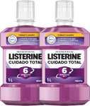 Listerine Cuidado Total (pack de 2 x 1 L), enjuague bucal con flúor, colutorio bucal con 6 beneficios en 1