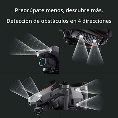 DJI Air 2S- Drone, Quadcopter, 3 Ejes Gimbal con Cámara, Vídeo en 5.4K, Sensor CMOS de 1 pulgada, Detección de obstáculos en 4 direcciones