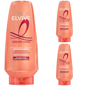3 X L'Oreal Paris Elvive Dream Long Acondicionador- 300 ml
