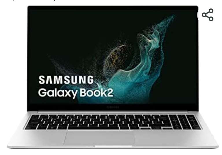 Samsung Galaxy Book2 – Ordenador portátil de 15.6" FHD (Intel Core i5-1235U, 8 GB RAM, 256 GB SSD, Intel DDR, Windows 11 Home)