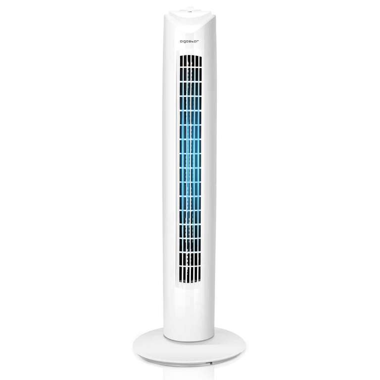 Ventilador de Torre Aigostar, 3 Velocidades, Oscilación de 85º, Silencioso, 82 cm de Alto. 45W (Duke)