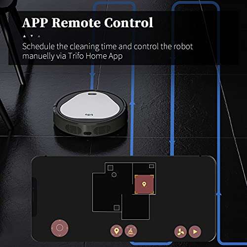 TRIFO Robot Aspirador, 3000 Pa, Autocarga, Conectividad Wi-Fi, Controlado a través de Alexa/App