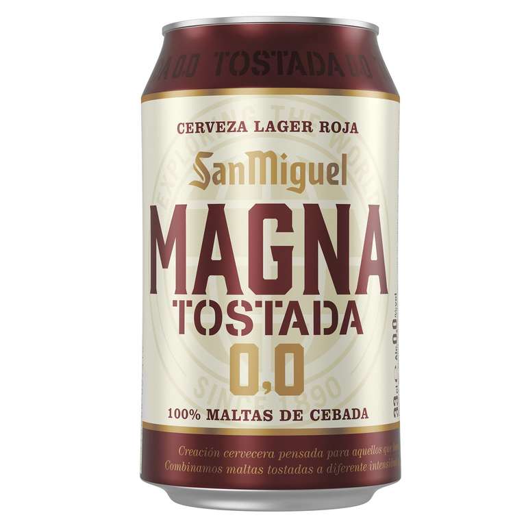 Pack de 24x33cl de San Miguel Magna Cerveza Tostada 0,0