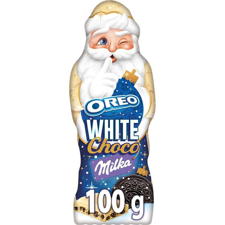Figura de Papa Noel de chocolate blanco y Oreo (2×1)