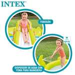 INTEX 57164 - Piscina infantil hinchable con dispersor de agua y tobogan playa, centro de juegos para niños