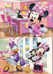 Educa - Minnie Ayudantes Felices Mickey and The Roadster Racers 2 Puzzles de 25 Piezas, Multicolor