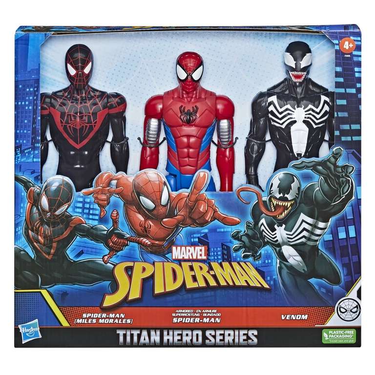 FIGURAD - Hasbro Multipack 3 figuras Collection Titan Spiderman Marvel - Habro Multipack 3 figuras Titan