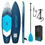 Decathlon: Pack Stand Up Paddle Hinchable (Tabla + Bomba + Remo) Wattsup Mora 10'6 32" 6"