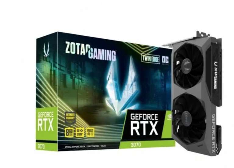 Zotac Gaming Geforce RTX 3070 Twin Edge OC LHR 8GB GDDR6