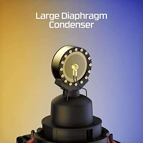 HyperX ProCast, Micrófono de condensador de diafragma grande ProCast, conexión XLR