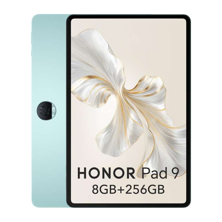HONOR Pad 9 8GB 256GB Tablet, 12.1 Pulgadas 120Hz 2.5K Fullview Display, Snapdragon 6 Gen 1, 8 Altavoces, Cuerpo de Metal, Android 13