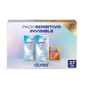 27 preservativos Durex ultra finos y ultra sensibles