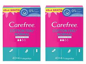 2x Carefree Salvaslip Cotton Fragancia Fresca 44 unidades 120 g [1'55€/pack]