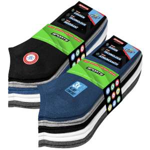 Pack de 10 pares de calcetines bajos de varios colores y números (pack de 10 largos por 14,39€)