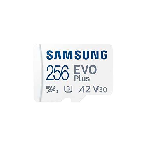 Samsung EVO Plus MicroSDXC 256GB UHS-I U3 V30 Clase 10 con Adaptador