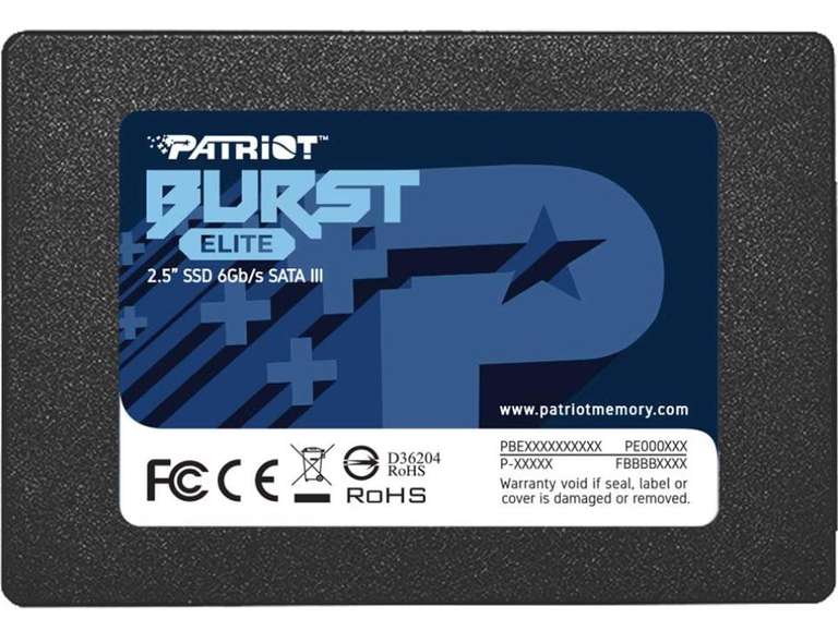 Unidad SSD interna Patriot Memory 1.920 GB Burst Elite 6 Gbps 2,5" SATA III