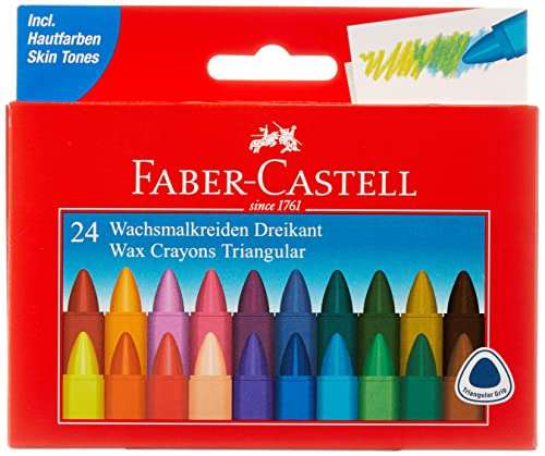 Faber-Castell AR-120024 – Triangular Cera 24 colores