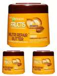 3x Garnier Fructis NutriRepair Butter Masc. Fortificante, Nutre y Suaviza, con 3-Glyceride, Karité y Aceites. CON O SIN ACLARADO. 2'46€/ud