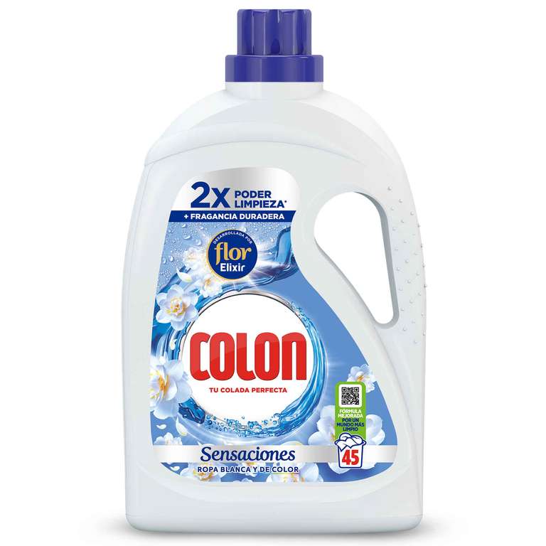 2x Colon Detergente para la Ropa Gel Sensaciones 45 lavados (Total 90 lavados)