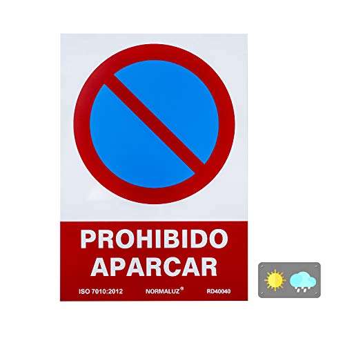Señal Prohibido Aparcar PVC