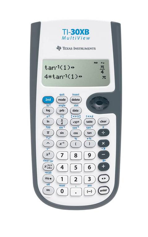 Texas Instruments Calculadora científica TI-30XB Multiview, gris, blanca