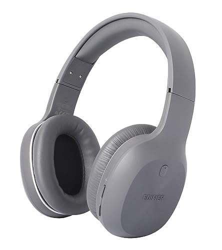 Edifier W600BT Auriculares Inalámbricos Over-Ear, Bluetooth V5.1, Llamadas de Voz Nítidas, Controladores de 40mm, 30 Horas de repro - Gris
