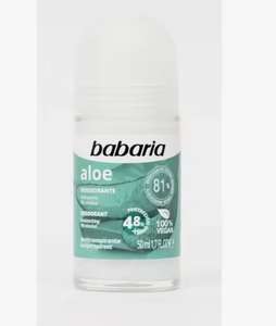Babaria - Desodorantes en crema - Deo Roll On Cotton Primor y Deo Roll On Aloe Vera Primor (Comprando 3)