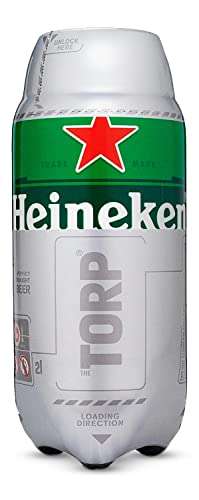 Heineken Cerveza Lager Barril Torp Pack, 5 x 2L (10L)