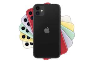 Apple iPhone 11, Negro, 64 GB, 6.1" Liquid Retina HD, Chip A13 Bionic, iOS