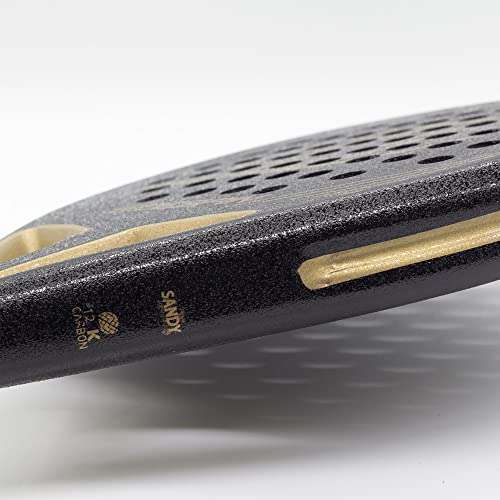 SideSpin Pala de Padel Golden Pro 12K Full Carbon Arenosa, Consigue Potencia + Control + Efecto