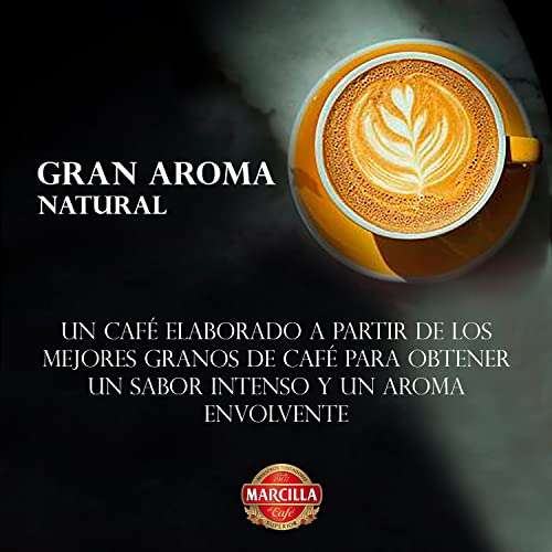 Marcilla Gran Aroma Café en Grano 100% Natural Tostado - Intensidad 8 | 1000g