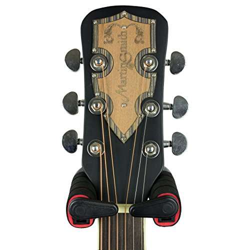 Colgador universal de guitarra RockJam con brazos acolchados para montarse en la pared - Paquete doble