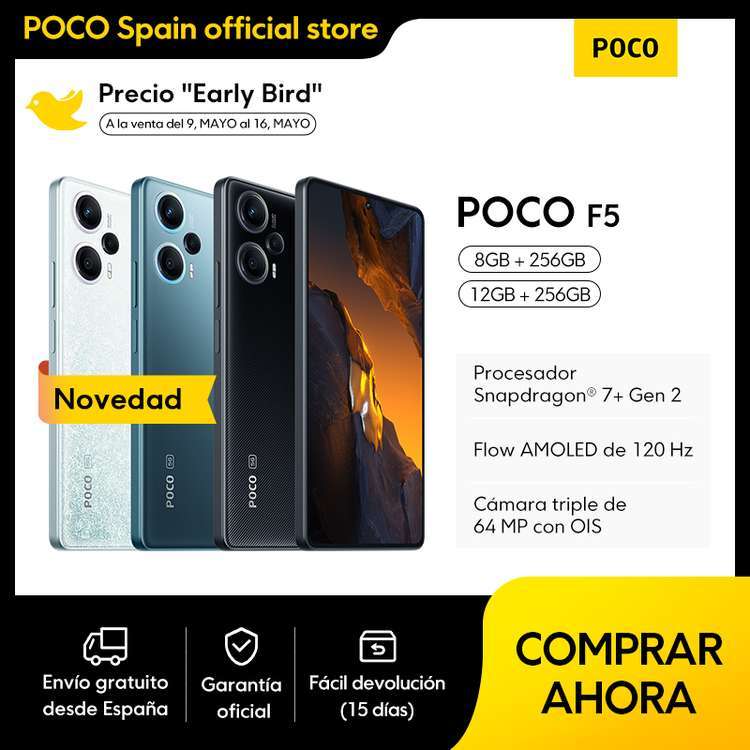 POCO F5 8GB+256GB NFC - Envío desde España
