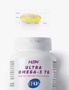 Ultra Omega 3 de HSN | Certificado 5 Estrellas IFOS | 120 Perlas de Aceite de Pescado en Forma de Triglicéridos Altamente Concentrado