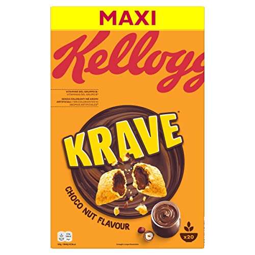 Kellog's KRAVE choco nut 600g por 2,39€ (4 uds por 8,61€, descuento al tramitar)