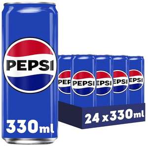 Pepsi Refresco de Cola, Lata, 24 x 330ml.